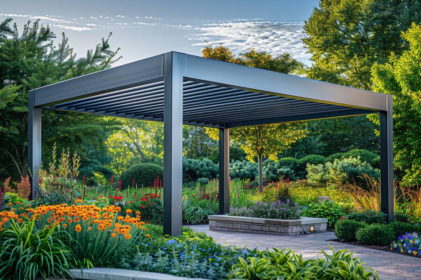 Pergola Mtallique Pour Jardin